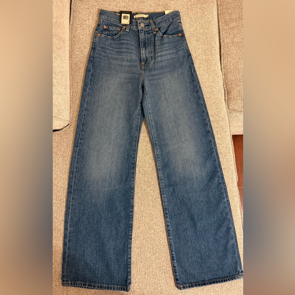 Levi's RIBCAGE WIDE LEG H223 I'M NEVER WRONG sz 25W*32L NWT - Picture 8 of 13